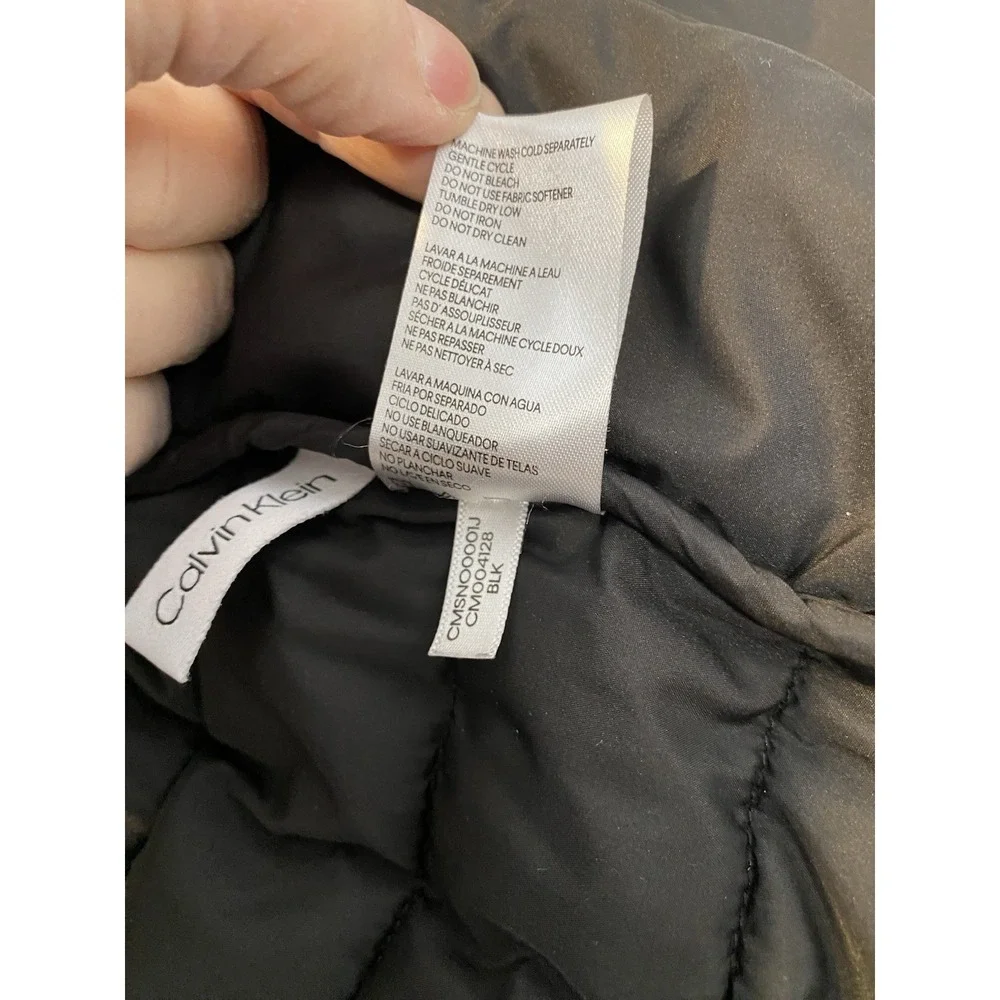 Calvin Klein 3-in-1‎ Jacket Red Black Hooded Coat Mens S Insulated